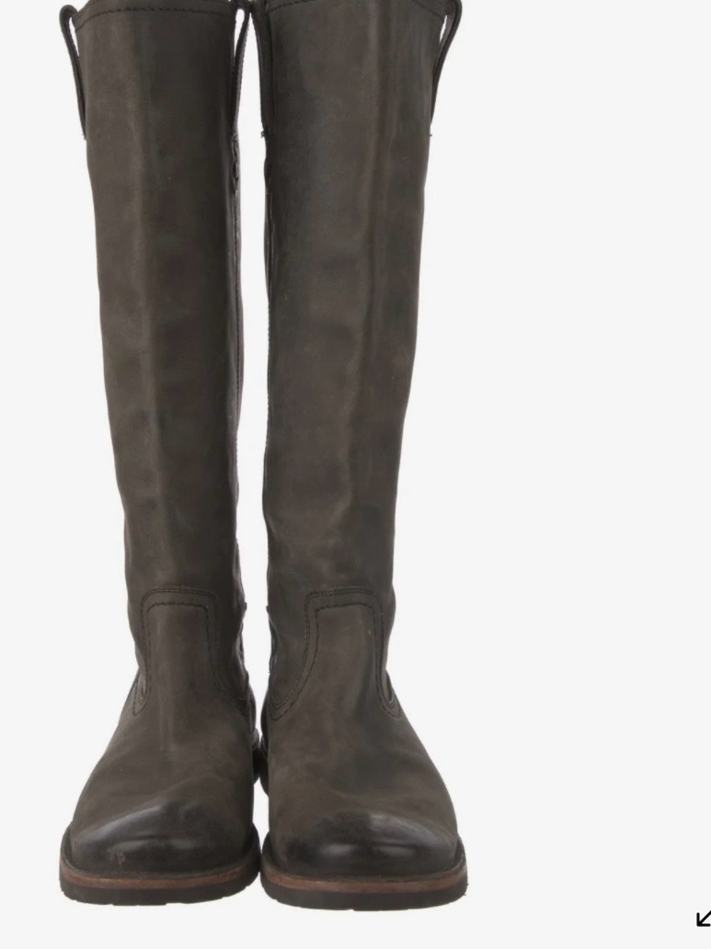 Frye Celia X Stitch Women's Tall Gray Leather Boots
